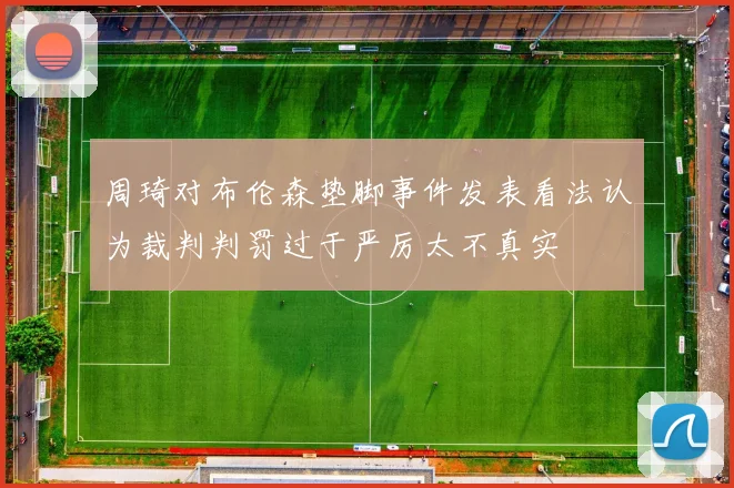 周琦对布伦森垫脚事件发表看法认为裁判判罚过于严厉太不真实